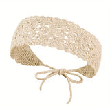 Bohemian Crochet Flower Headband for Women