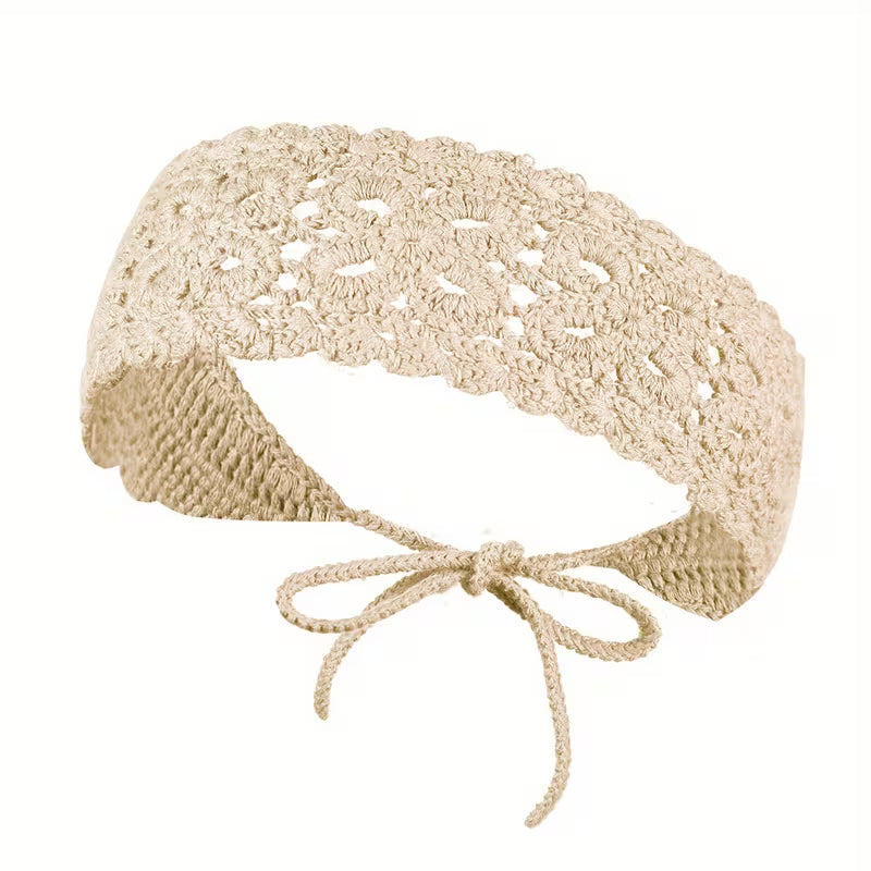 Bohemian Crochet Flower Headband for Women
