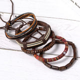 5PCS Ethnic Handwoven Boho Bracelet Set