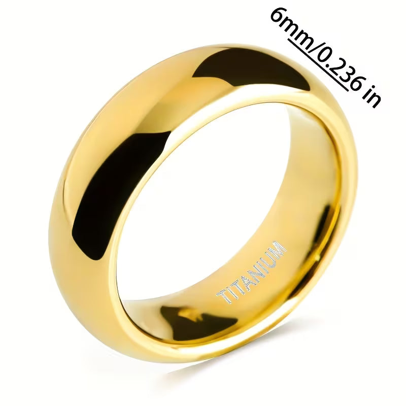 Minimalist 6mm Unisex Wedding Band