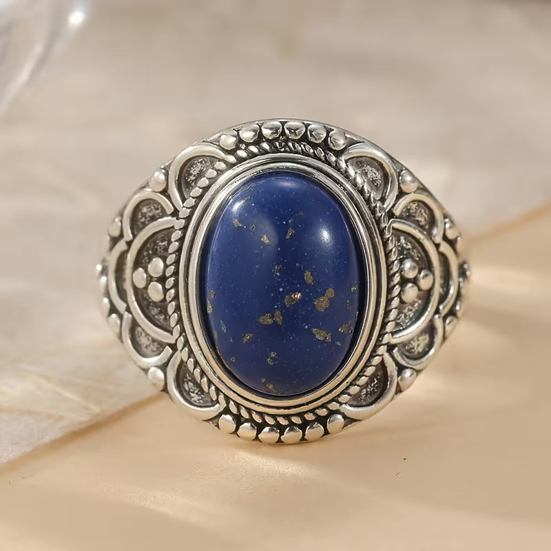 Vintage Lapis Lazuli Bohemian Ring