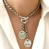 Hip-Hop Punk Irregular Round Pendant Necklace