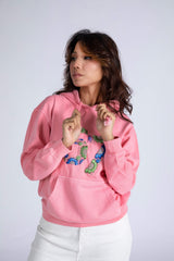 Hand Embroidered Pullover Hoody