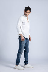 Banded Poplin Shirt