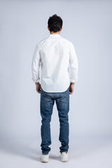Banded Poplin Shirt