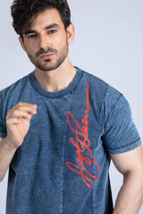 Short sleeve denim tee