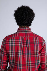 Brilliant Red Y/D Checkered Shirt