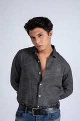 Spray Finished Linen Shirt