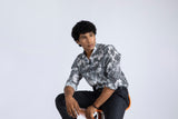 Embroidery Over Print Shirt