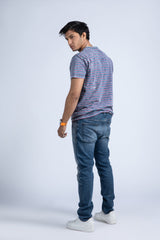 Short Sleeve Denim Printed Tee