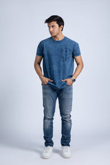 Short sleeve embroidered tee