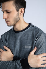 Herringbone Pullover Crew