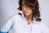 Dip Dye Linen Top