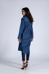 Hand Embroidery Denim Dress Top