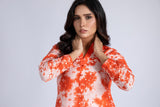 Puff Print Linen Top