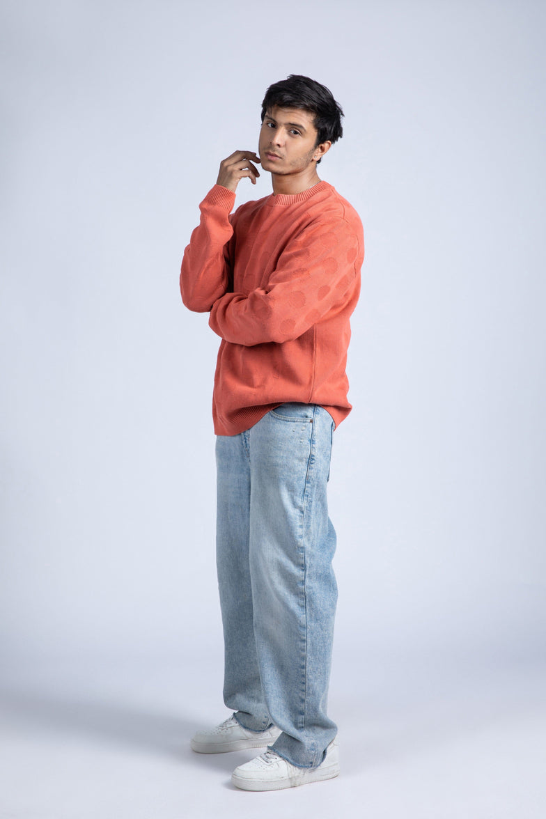 Cotton Jacquard Sweater