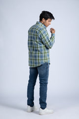 Y/D Crinkled Handloom Shirt