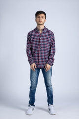 Y/D herringbone flannel shirt