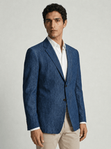 Classic Blue Tencel Blazer