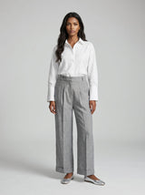 Embroidered White Cotton Shirt