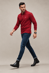Bamboo long Sleeves Polo