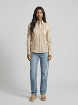 Beige Striped Shirt
