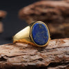 Natural Stone Stainless Steel Ring
