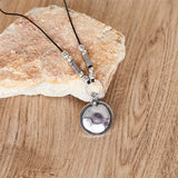 Minimalist Round Disc Pendant Necklace