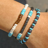 3-Piece Men’s Vintage Beaded Bracelet Set