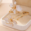 Vintage Floral Irregular Wrap Bangle