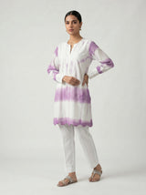 LavenderTie-Dye Kurta Set