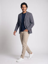 Men’s 100% Cotton Checkered Blazer