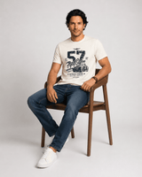 Men’s Vintage Racing Graphic Cotton T-Shirt