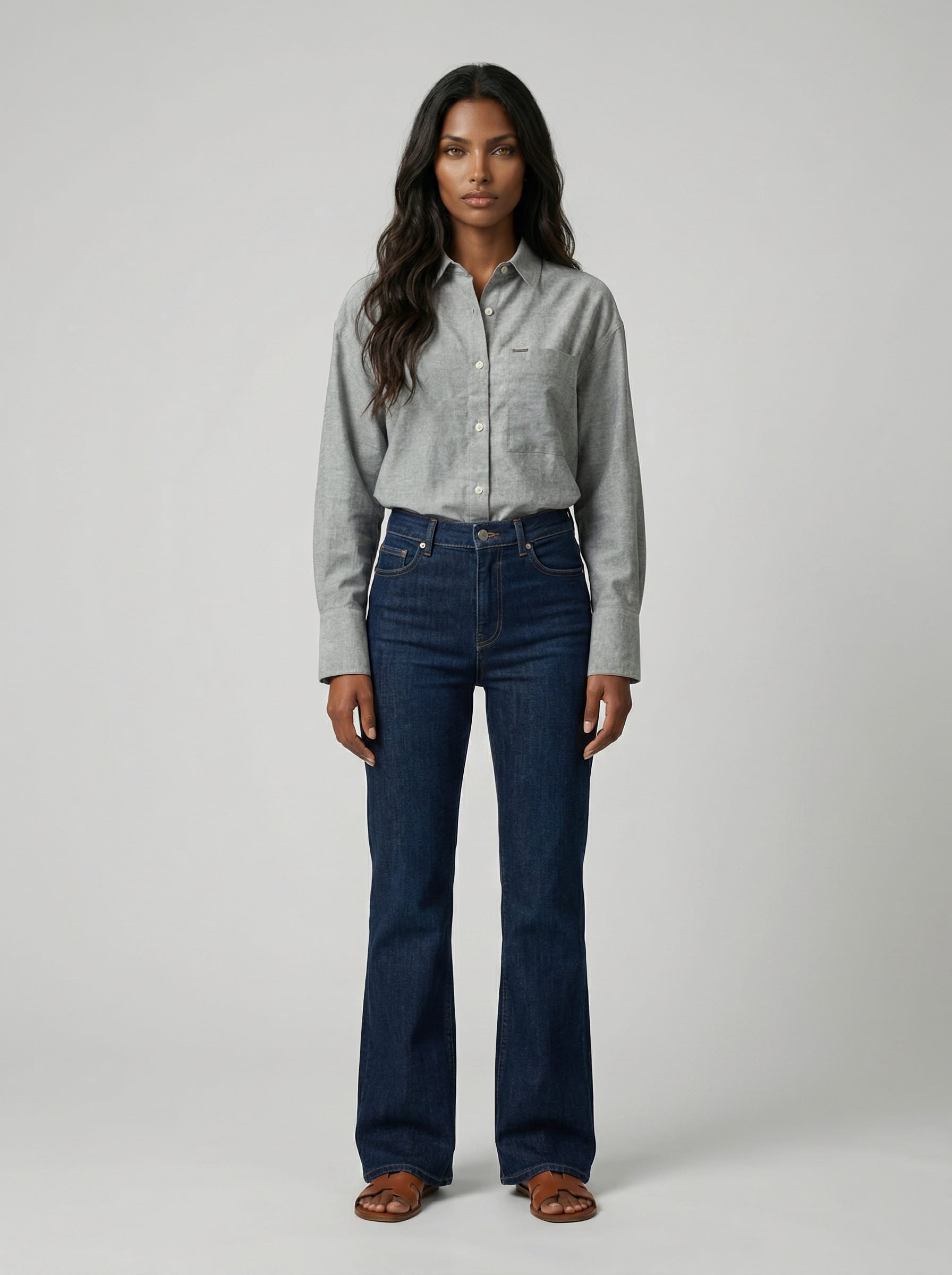Heathered Linen loose Shirt