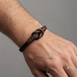 Braided Genuine Leather Knot Bracelet