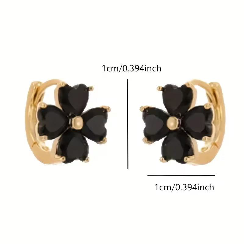Black Clover Earrings for Women