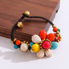 Bohemian Turquoise Flower Bead Bracelet