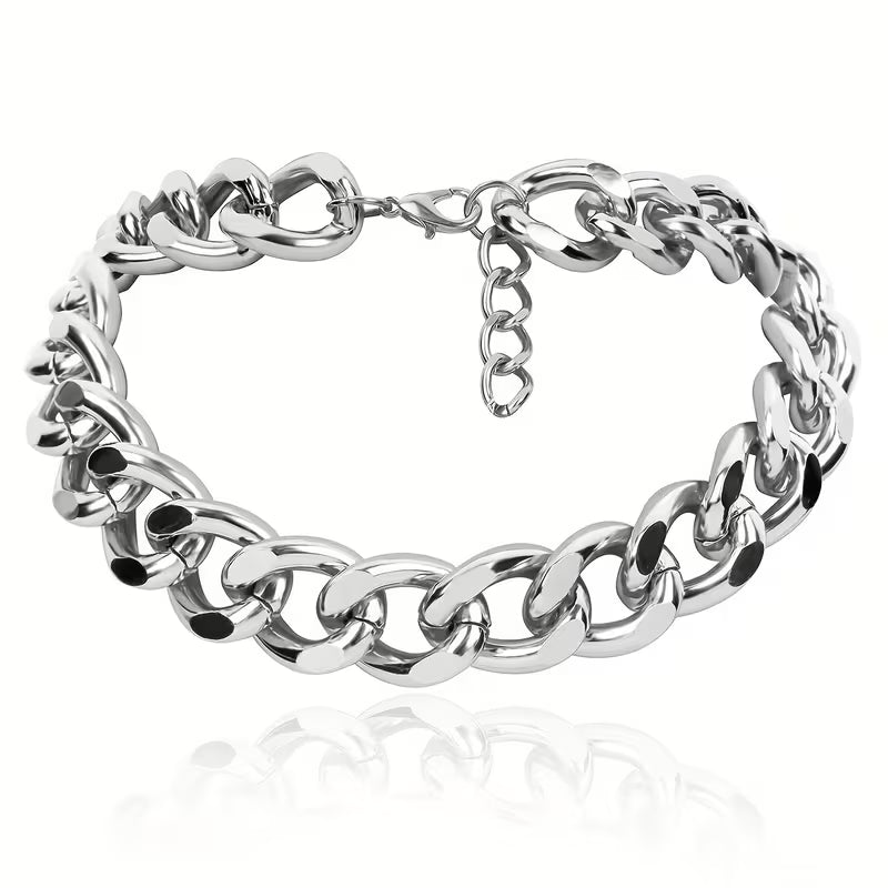 Punk Rock Layered Chain Choker Necklace