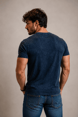 Men’s True Indigo 100% Cotton T-Shirt