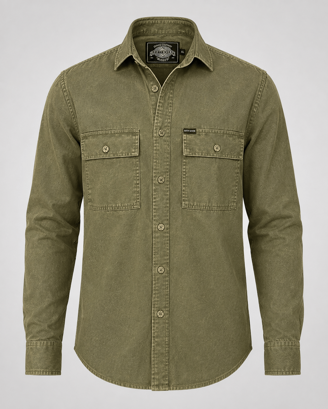 100% Cotton Twill Faded Shirt