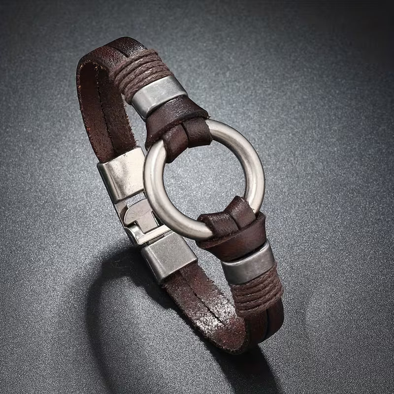 Men’s Multi-Layer Leather Bracelet