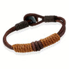 Vintage Double-Layer Leather Chain Bracelet