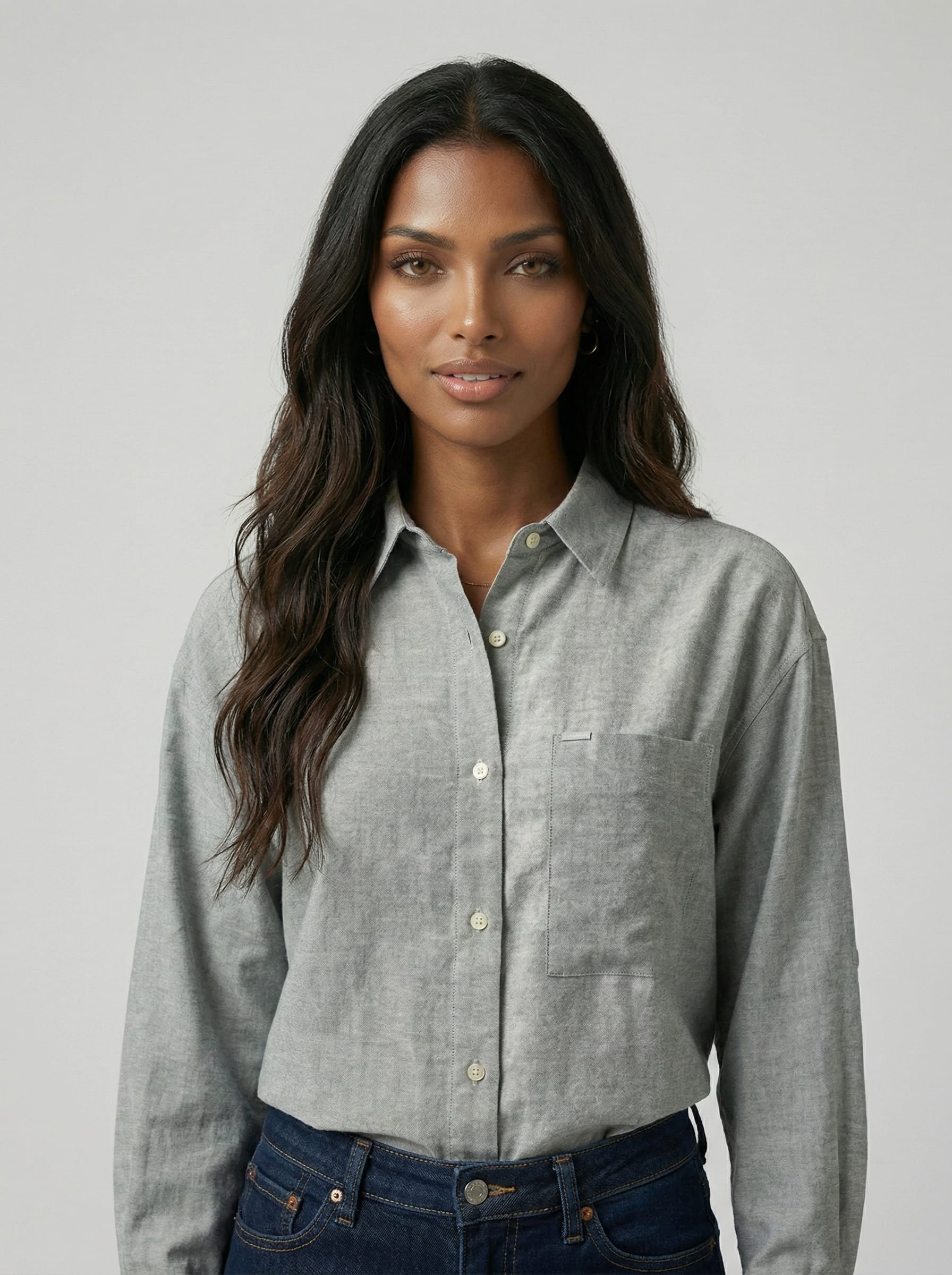 Heathered Linen loose Shirt