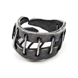 Dark Style Heavy Crafted Tie Ring