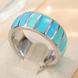 Boho Blue Lantern Ring