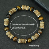 Handmade Vintage Wooden Bead Bracelet