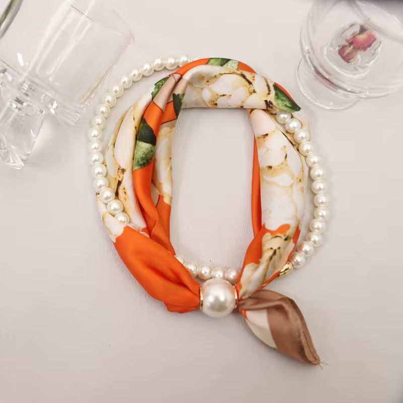 2-Piece Luxury Artistic Scarf Set – European Style Neck Wraps