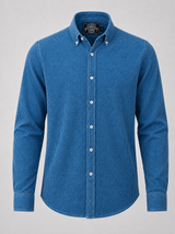 Men's 3D mini-waffle 100% cotton Vintage Washed Shirt