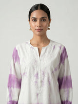 LavenderTie-Dye Kurta Set