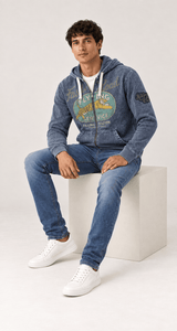 Vintage Flying Tiger Zip Hoodie